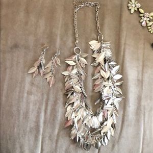 Necklace and earrings